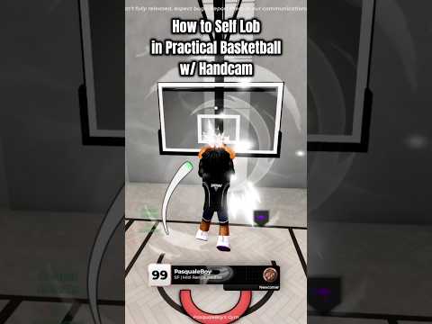 How to Self Lob In Practical Basketball 🔥 #shorts #roblox #tutorial #practicalbasketball