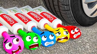Experiment Car vs Coca Cola, Mentos, Eggs, Toothpaste - Crushing Crunchy \& Soft Things by Car!