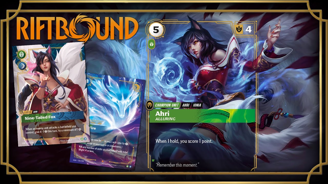 How To Play Ahri Nine-Tailed Fox - Riftbound League of Legends TCG