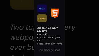 The Room and The Drawer - div and span tags explained