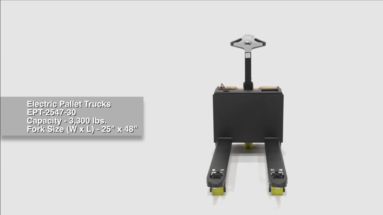 EPT Fully Powered Electric Pallet Trucks - YouTube