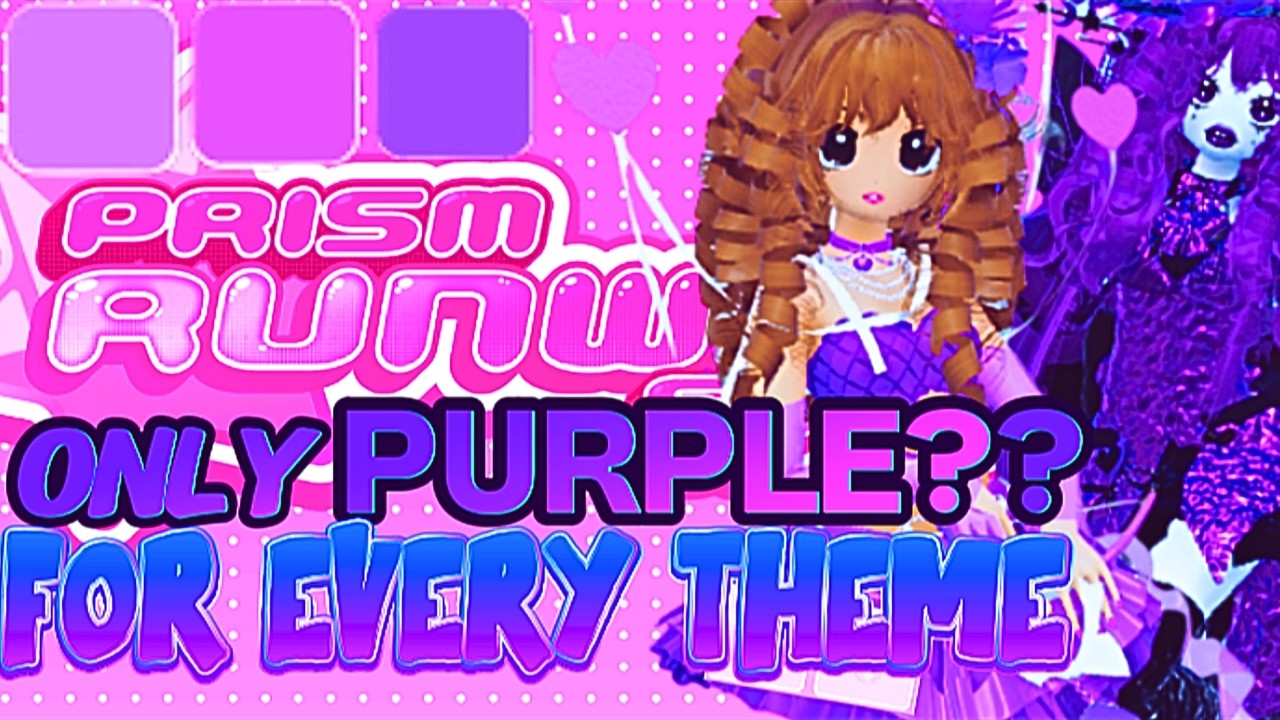 ONLY PURPLE Outfits in Prism Runway Show?! 😱 (Color Challenge) Roblox ...