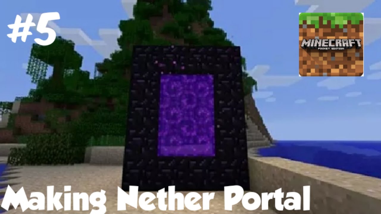 Making Nether Portal Minecraft Hard Skyblock Survival Part 5 YouTube
