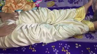 Satin play with payjama❤️ || satin play #fashion #viral #satin #silk #payjama #youtube #trending