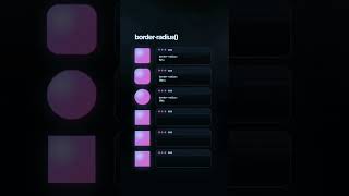 Border Radius Property.✨️✨️#viral  #shortsfeed #shorts