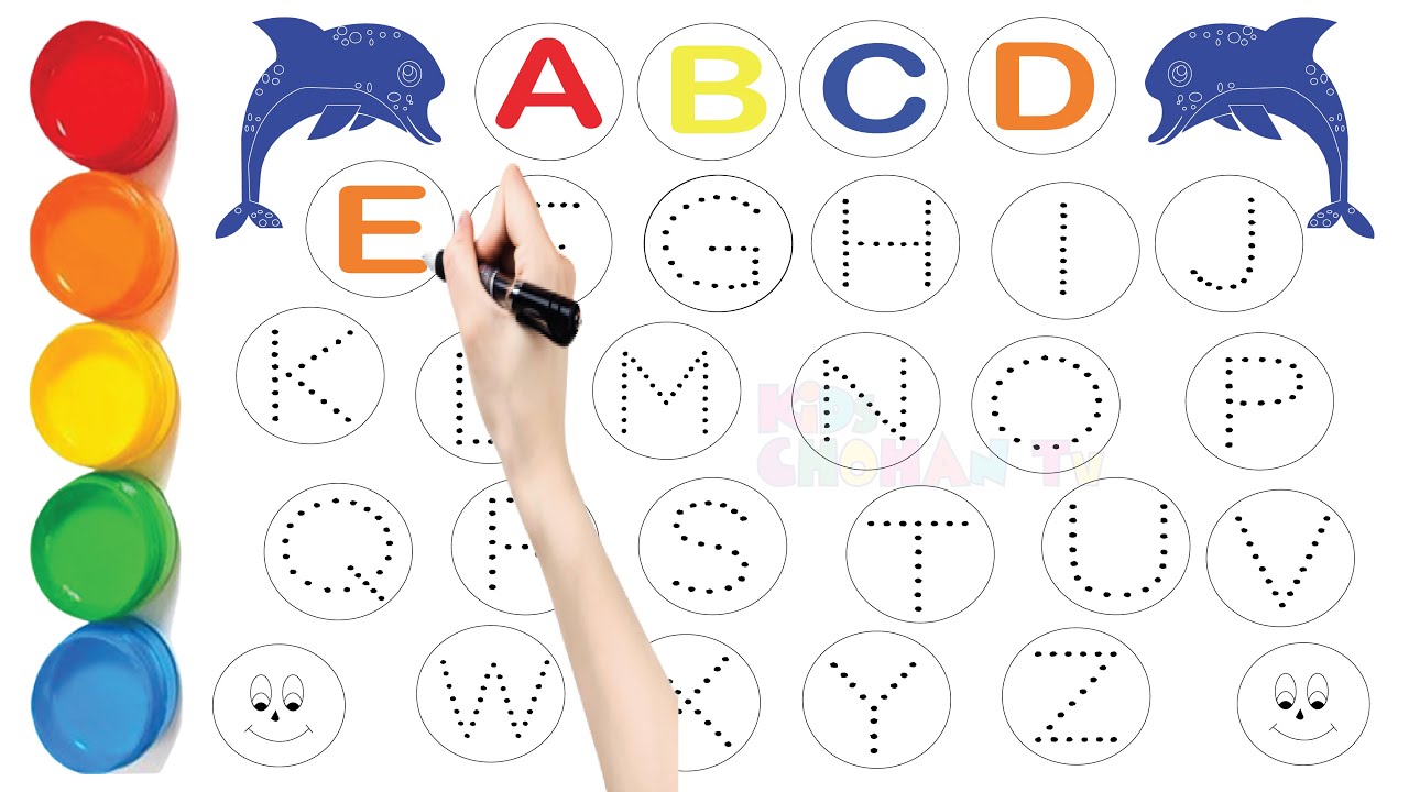 Abc Dotted Tracing, English Alphabet Writing, Preschool learning 
