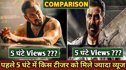 Jaat Vs Sikandar movie first 5 hours teaser views | Jaat movie teaser | Sunny Deol | Salman Khan