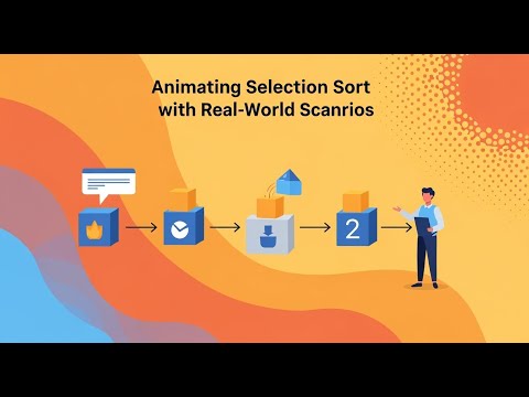 Selection Sort Algorithm Explained Visually | Data Structures & Algorithms Animation