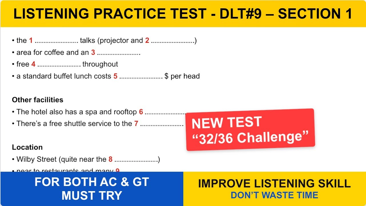 IELTS Listening Practice Test 9 – Section 1 | Practice with Answers ...
