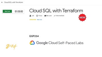 Cloud SQL with Terraform | Arcade | Network devil
