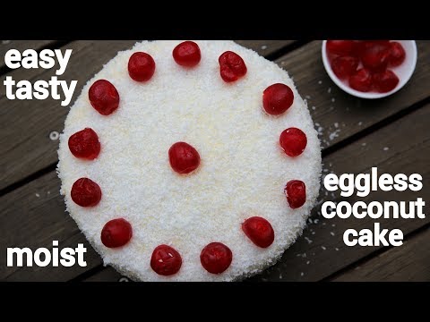 coconut-cake-recipe-|-नारियल-केक-|-eggless-sponge-cake-with-desiccated-coconut
