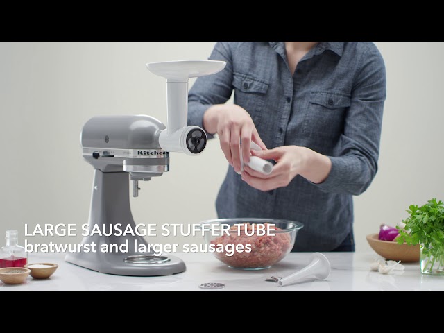 How To Use The KitchenAid Sausage Stuffer Attachment 