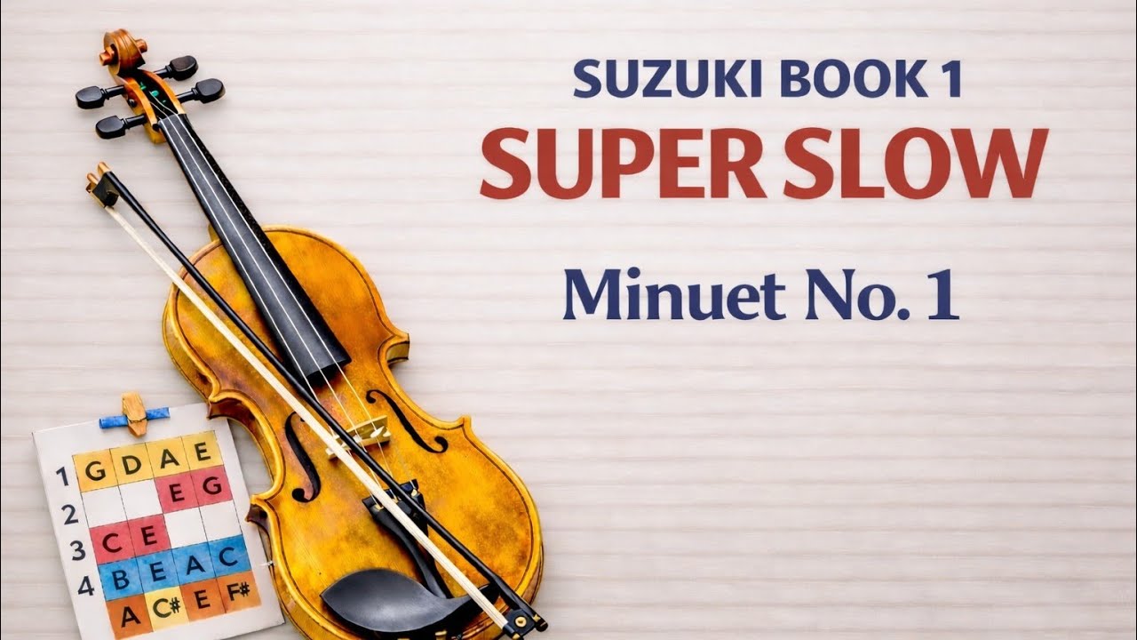 Minuet No.1 | Super Slow Practice | Suzuki Violin Book 1 - YouTube