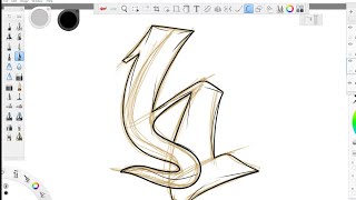 Graffiti Letter H, Graffiti Tutorials, Learn How To Draw Graffiti