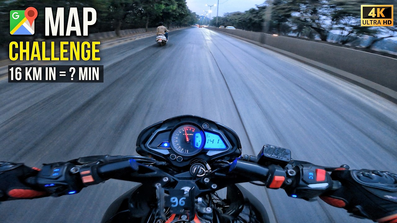 Can I Beat Google Maps? 16 Km Challenge At 141 Kmph On The NS200! ⚡ || #ns200 #motovlog 