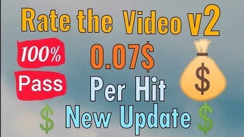 Rate the Video v2 || New Update Training & Qualification Pass 100% || Uhrs