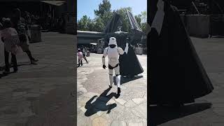 Darth vader's relocate to front of "former galactic starcruiser entrance," SWGE Disneyland 5/30/2026