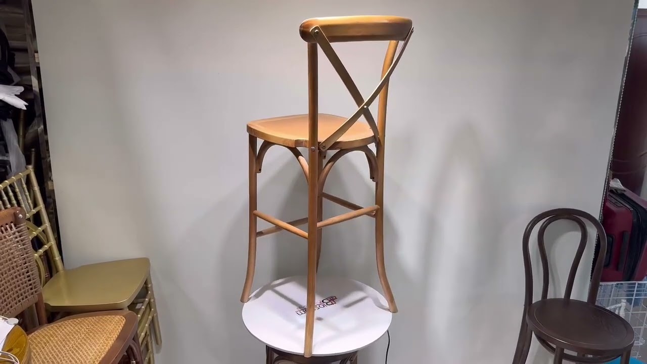 barstool of cross back chairs