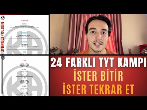 24 FARKLI TYT KAMPI! / Kendine Uygun Olanı Seç, Başla! / TYT AYT YKS