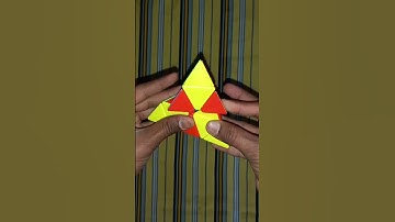 How To Make Checkerboard Parttern On Pyraminx Cube | #shorts