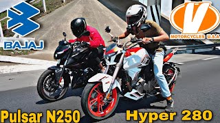 Hyper 280 vs Pulsar N250|Carrera|¡No que eras más grande!🤯😳