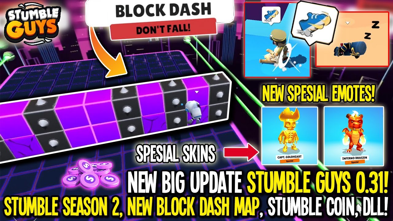 BLOCK DASH 2.0😱😱 NEW STUMBLE GUYS UPDATE 0.48.1 😱 NEW BLOCK DASH MA