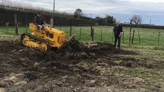 Stump removal using excellent mid-series Oliver OC-4 dozer