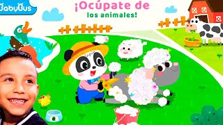 Ayudemos al Pequeño Panda en su Granja - La Granja de Animales del Panda Bebé - Juegos Babybus screenshot 1