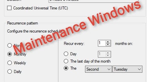 Steps of creating maintenance windows in SCCM @KkNeTwOrK