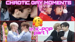CHAOTIC gay moments in k-pop | part 1