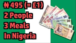 3 Meals, 2 People, 1 Pound  In Nigeria (£1 = 495 Naira Limited Budget Food Challenge)