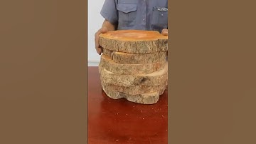#shorts Build A Simple Table From Monolithic Tree Trunks #2800