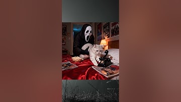 Cat vs. Ghost 👻 | Hilarious Halloween Edit Made in Filmora Mobile