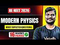 🔥Modern Physics Most Expected Questions 🚀 RE-NEET 2026 Physics | 16 Marks Pakka 💯 | By Vijay Sir
