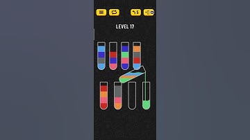 water sort puzzle level 17/ try to solve faster than me
