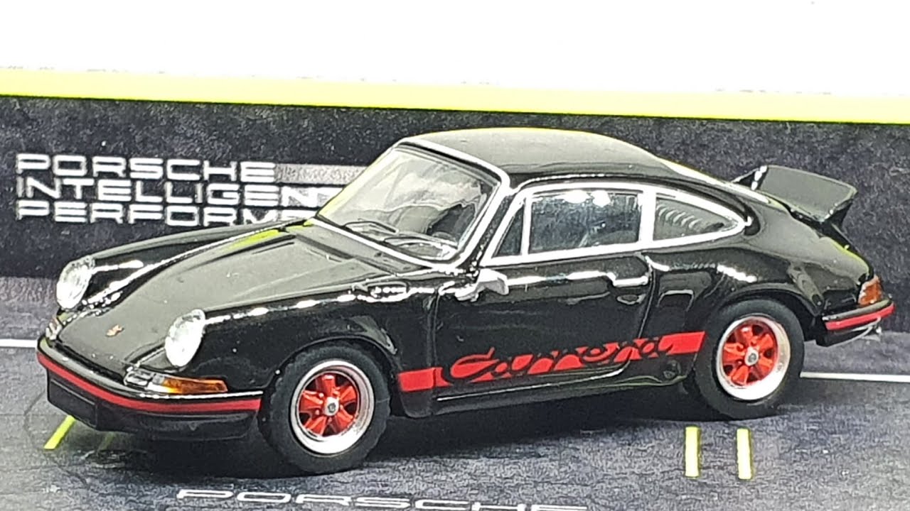 MINI GT Porsche 911 Carrera RS 2.7 Black with Red Livery