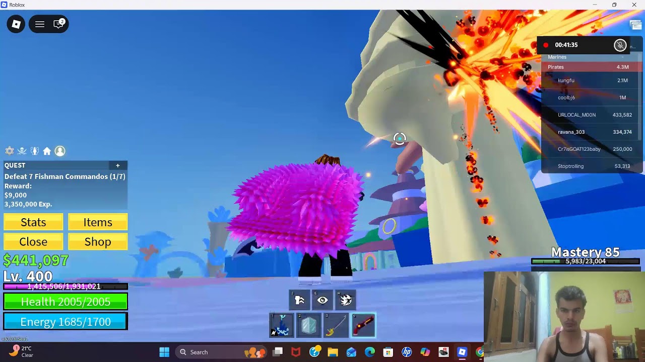 roblox underwater blox fruit