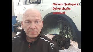 Nissan Qashqai 2 drive shafts removal