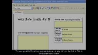 LexisPSL - Saving A HotDocs Form