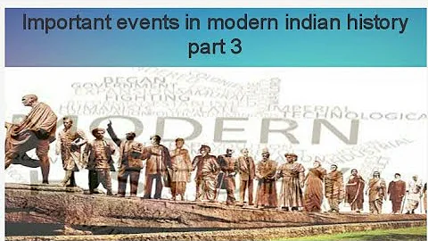 Important events in modern Indian history part 3, ( 1921-1930)