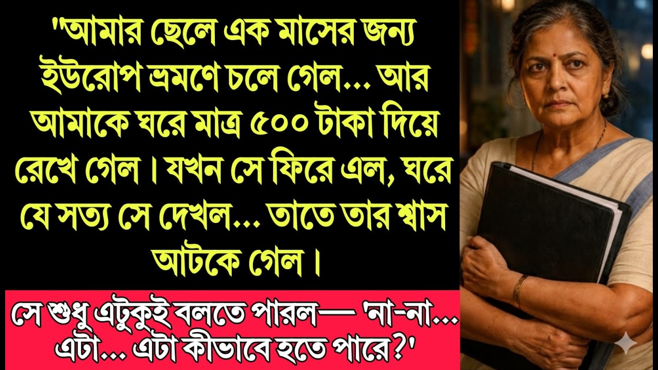 ইউরোপ থেকে ফিরে মায়ের ঘরে এ কী দেখল ছেলে? মাত্র ৫০০ টাকার সেই সত্য তাকে স্তব্ধ করে দিল!