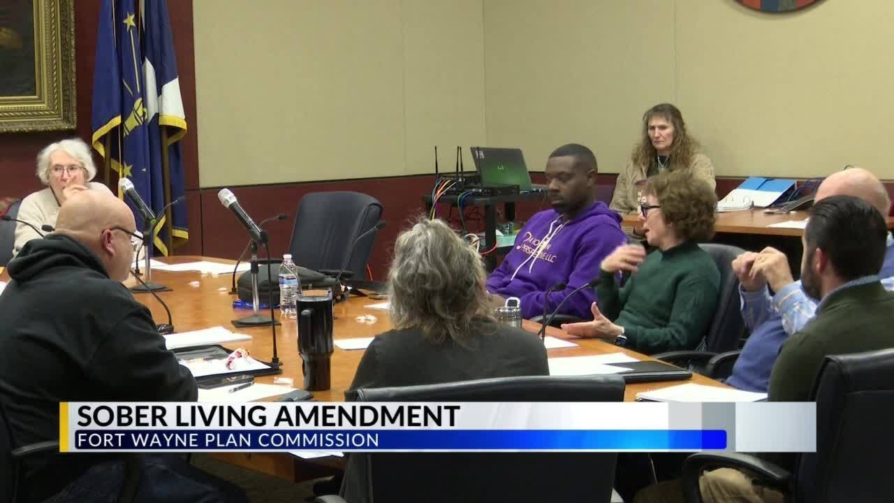 Plan Commission on sober living amendment