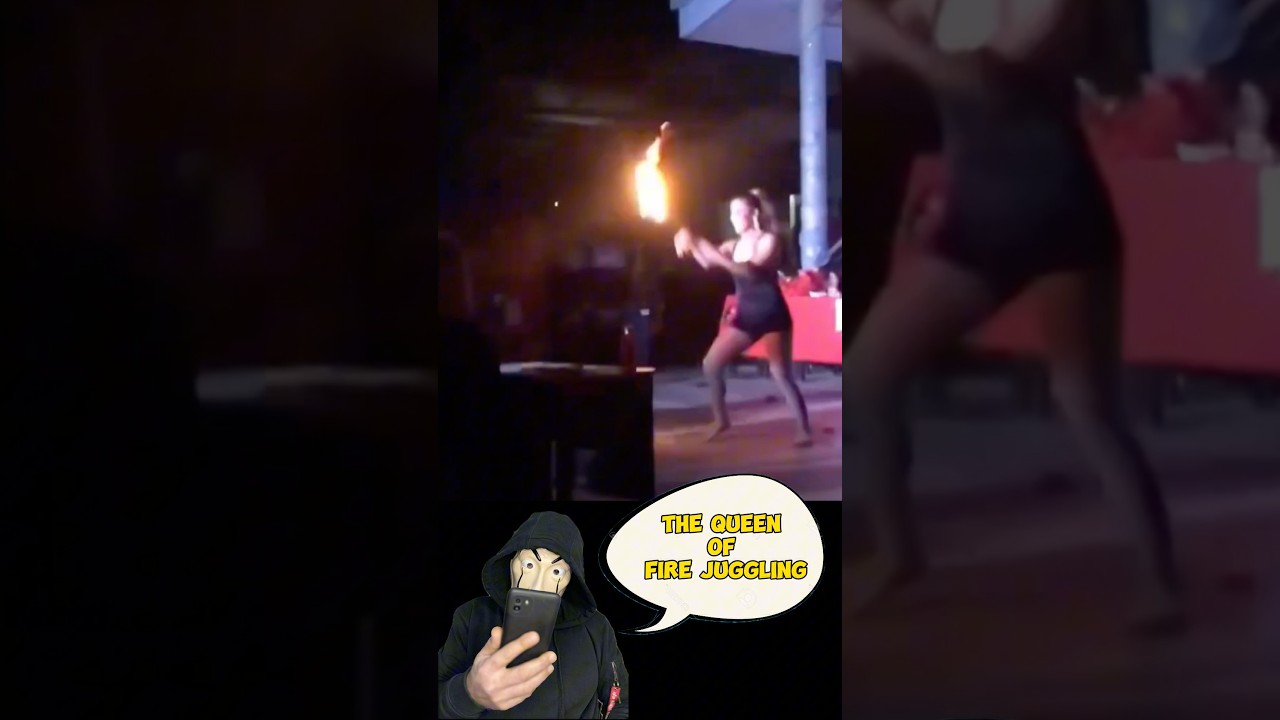 THE QUEEN OF FIRE JUGGLING 🔥😂 FUNNY VIDEO 