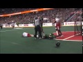 Nll ouch  ouch saskatchewan rushs zack greer takes punch then ball to the face