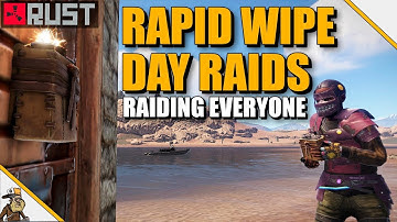 Rust Raiding - Rapid Raiding Everyone on Wipe Day (Rust Official server Gameplay)