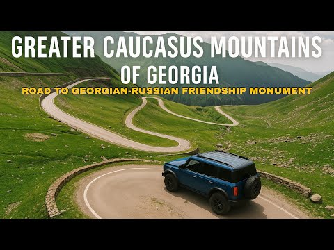 🔴Epic Drive Through the Caucasus Mountains | Journey to the Russian‑Georgian Friendship Monument