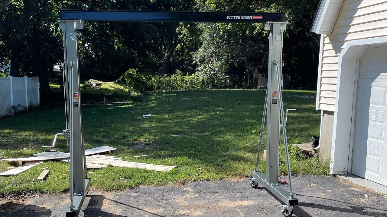 HARBOR FREIGHT TOOL HAUL/ 1 TON GANTRY BUILD YouTube