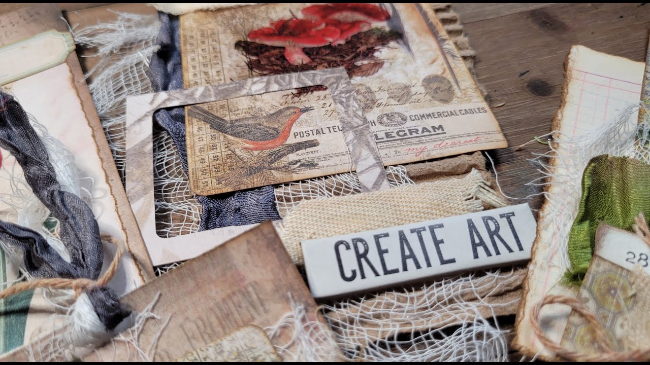 Making ephemera and embellishments and using our stuff!..Scraps and all!
