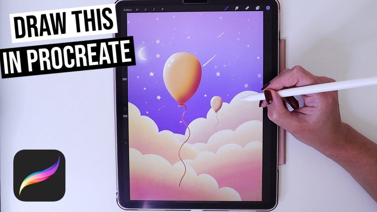 Clouds ☁️ Easy Drawing with Procreate | Step by Step Tutorial for