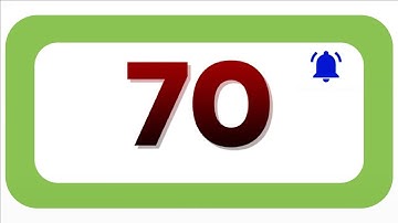 70 Seconds Countdown Timer With Sound Effect COLOR 4K   HD   1080